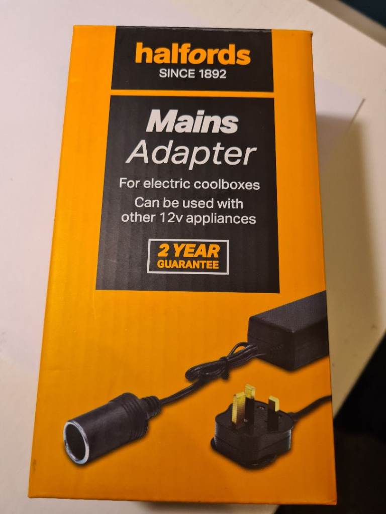 Halfords mains adapter for electric cool box