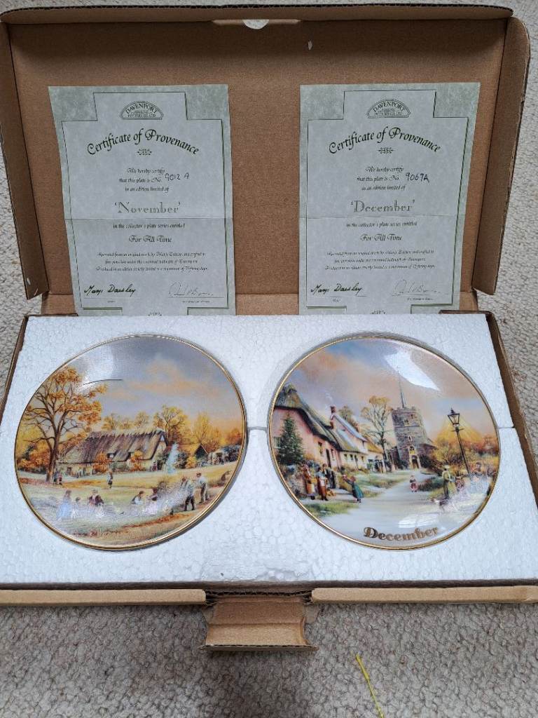 Bradford Exchange Decorative Plates - November & December