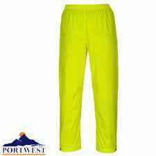 8 Yellow Waterproof Trousers Job Lot