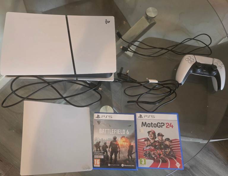Playstation 5 825gb slim digital console with additional external disk drive