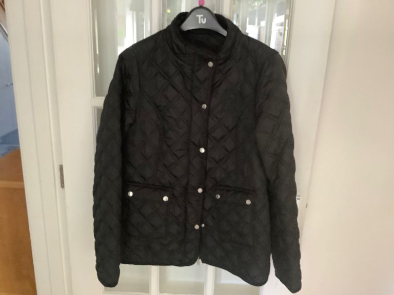 Requisite Ladies Quilted Jacket - Black, UK Size 16