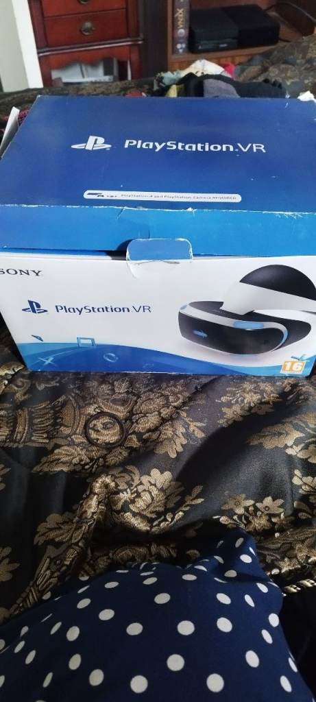 Boxed playstation vr headset