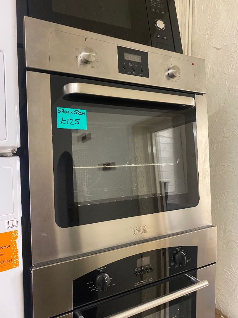 ✅🚚SILVER COOKE&LEWIS 59x59CM BUILT IN ELECTRIC OVEN £125 DELIVERY AVAILABLE 
