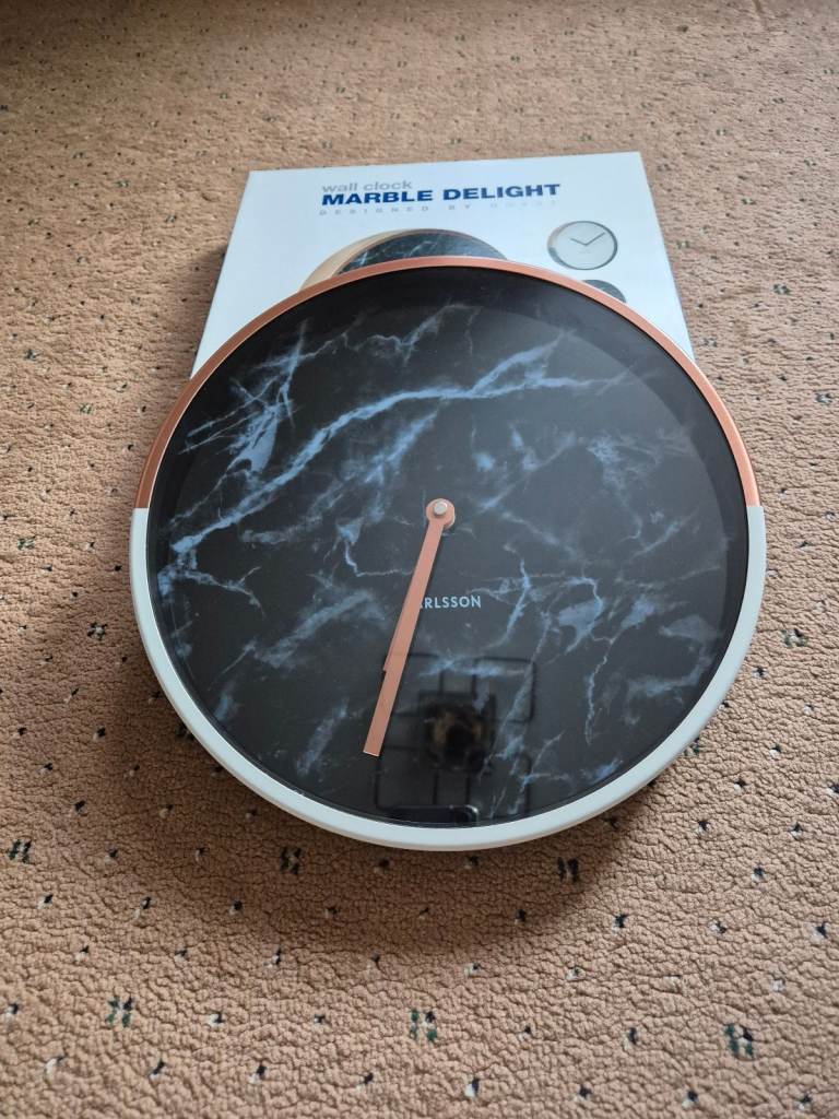 Karlsson Marble Delight Wall Clock