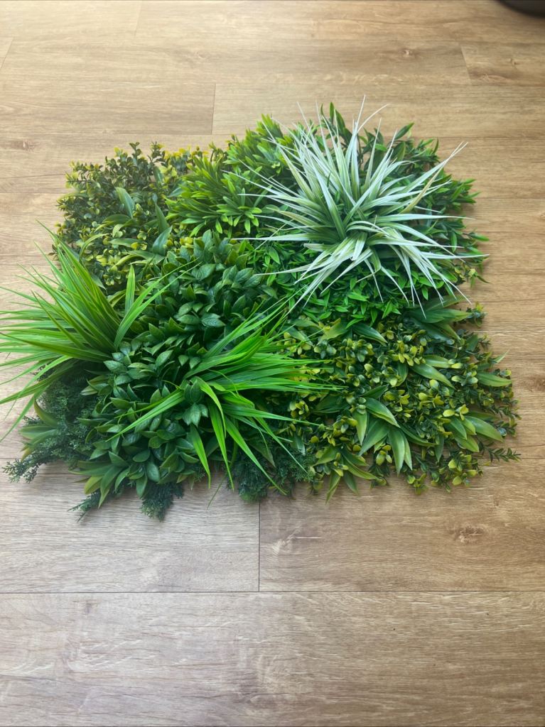 Luxury Autumn Bloom Artificial Green Plant Wall Panel 1M x 1M