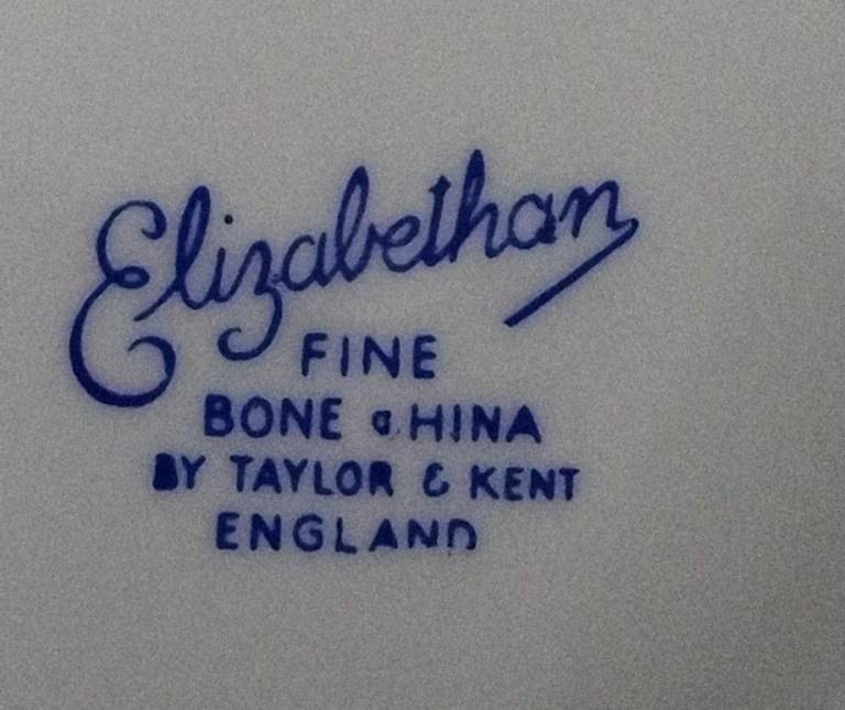 VINTAGE FINE BONE CHINA TEA SET ‘ELIZABETHAN’ RARE FORGET-ME-NOT DESIGN