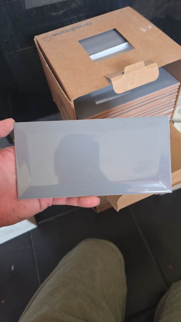 Dark grey wall tiles - 3 boxes