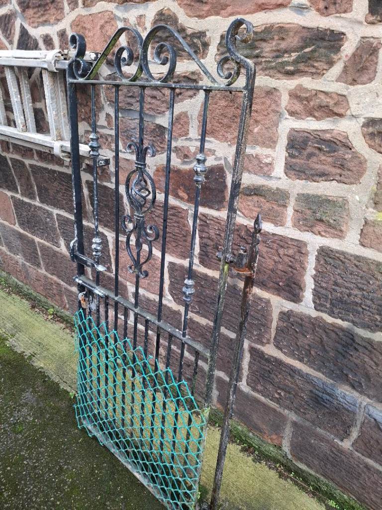 Black Smith made cast iron garden gate