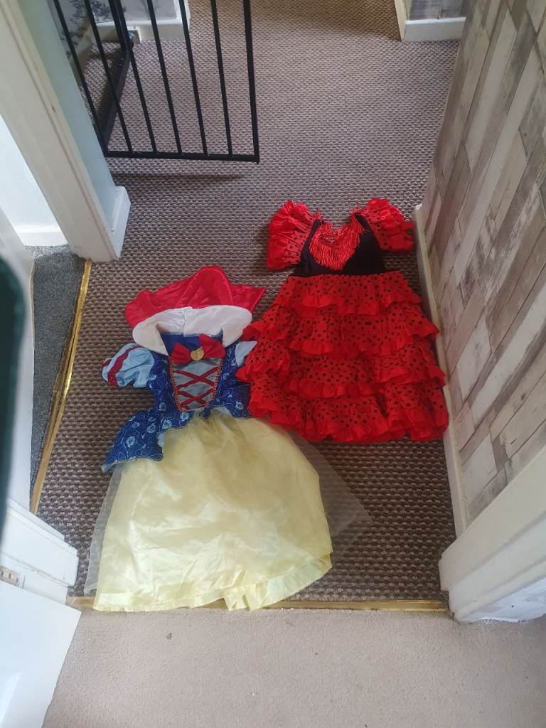 Kids dress up dresses and trainers 