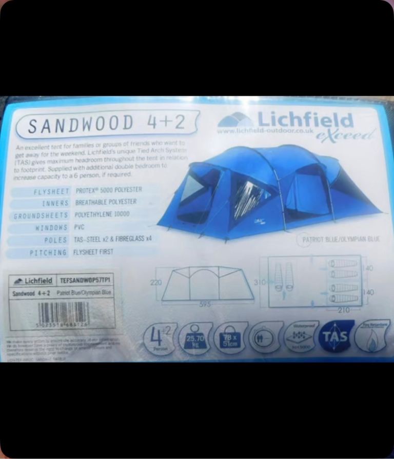 Lichfield Exceed Sandwood 4 + 2 Tent 