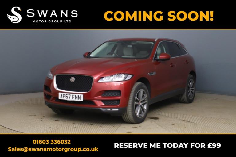 JAGUAR F-PACE 2.0 D180 Portfolio Red Auto Diesel 2018. Red Auto Diesel 2018