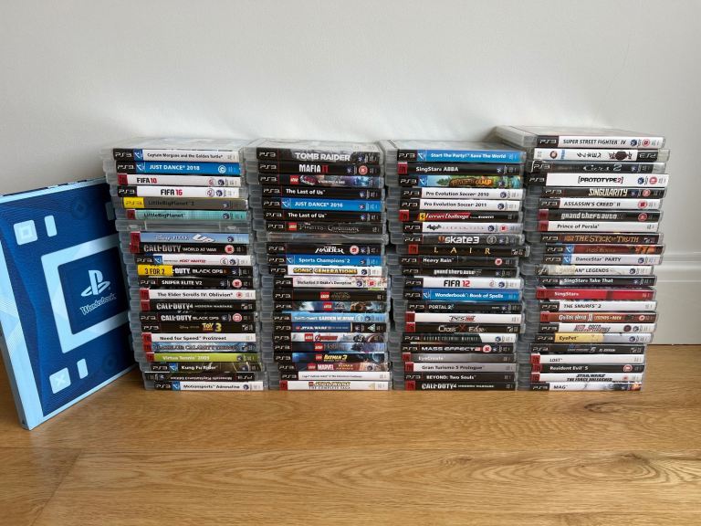 PlayStation 3 PS3 CECH-3003A Slim Console 100+ Games, move and sing Bundle