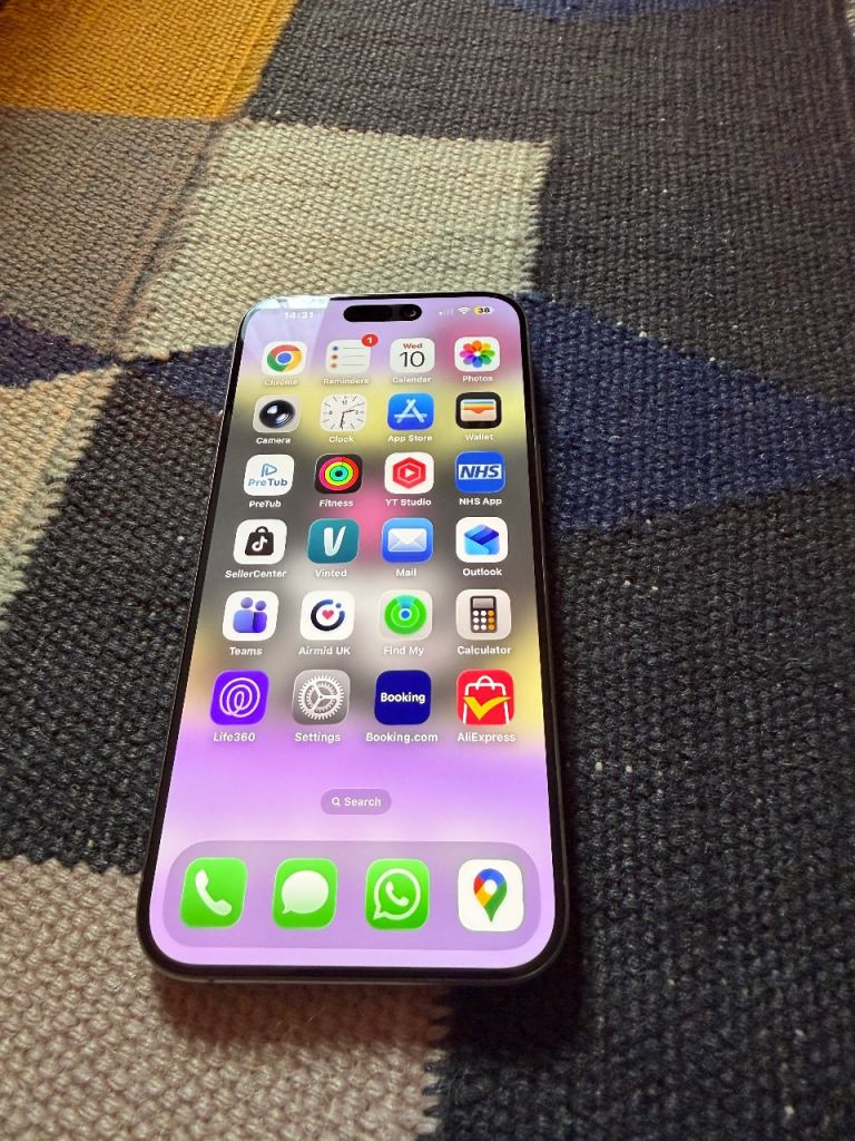 Iphone 15 pro max 256gb natural titanium 