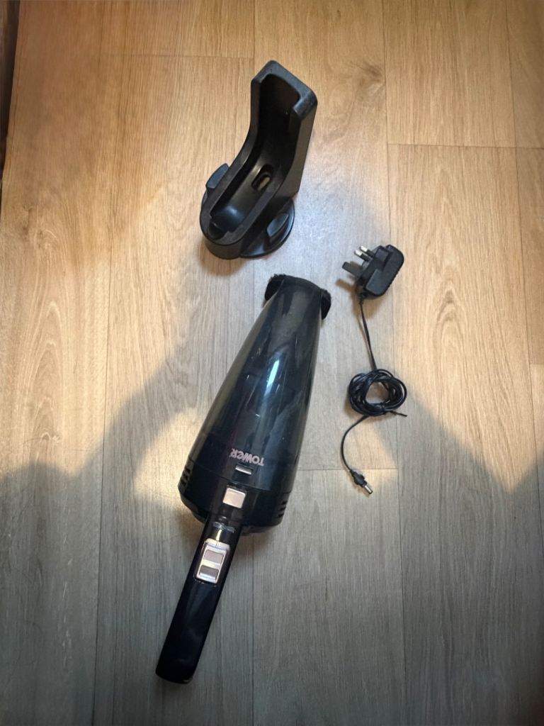 Tower Cordless Handheld Vacuum Cleaner – Black, Good Condition