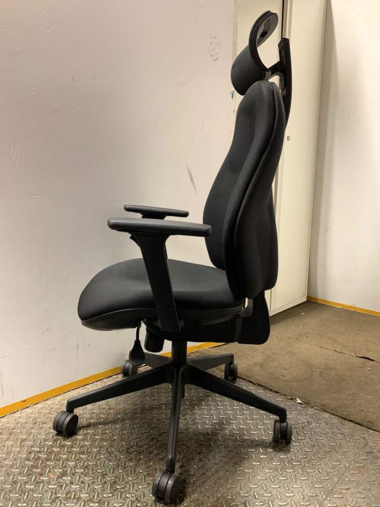 Posturite ergonomic DSE office chair with lumbar pump and seat slide