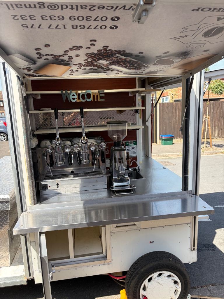 Coffee and Catering Trailer – Fully Equipped, Good Condition