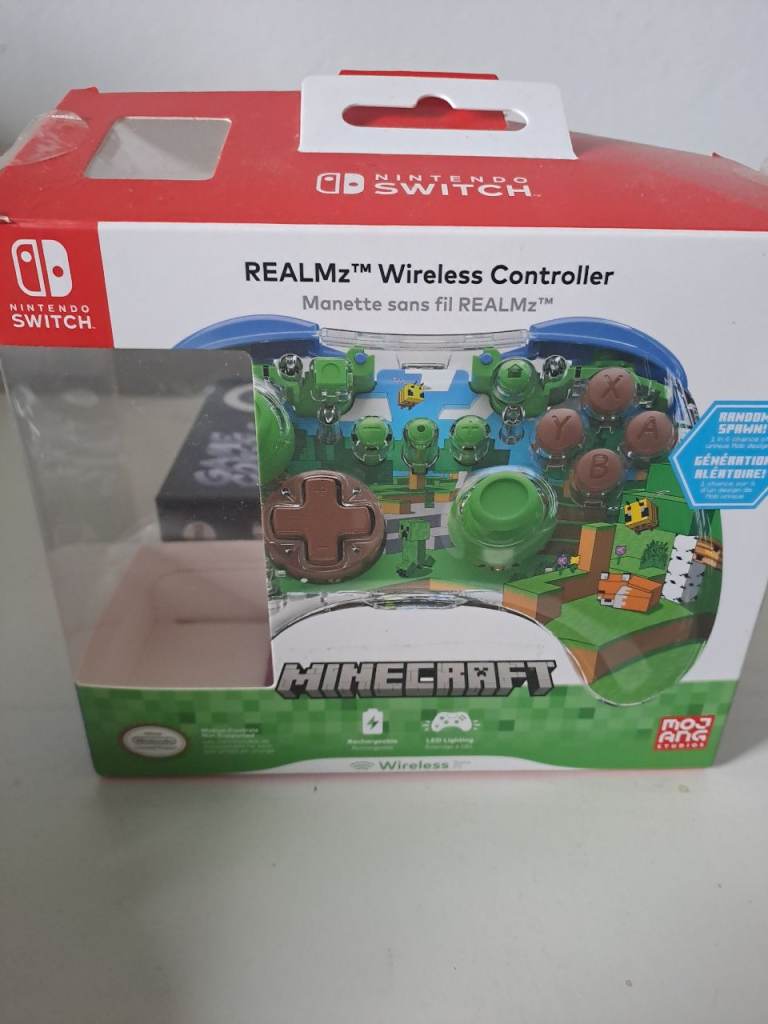 NEW Nintendo Switch REALMz Minecraft Wireless Controller