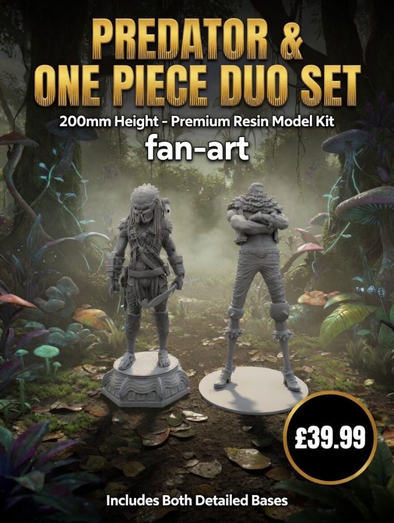 Predator & One Piece Duo Set - 200mm Resin Model Kit