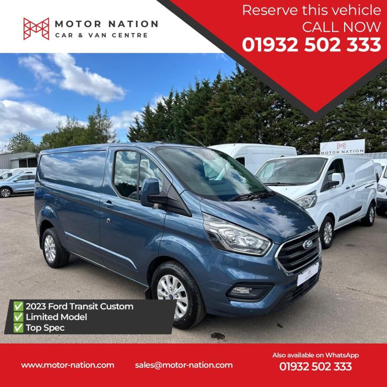 2023 Ford Transit Custom 2.0 280 EcoBlue Limited Panel Van 5dr Diesel Manual L1 H1 Euro 6 (s/s) (...