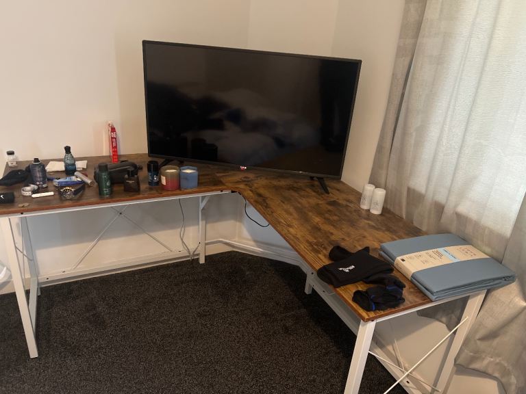 Table-Desk for bedroom or living room with chair
