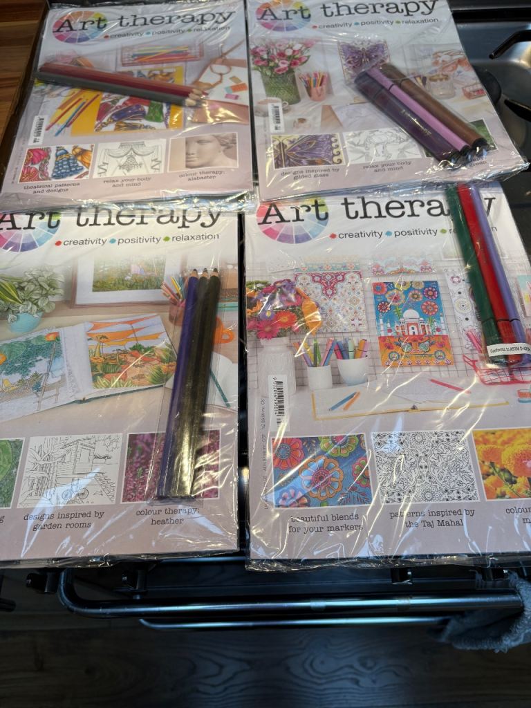 Adult Therapy colouring books 