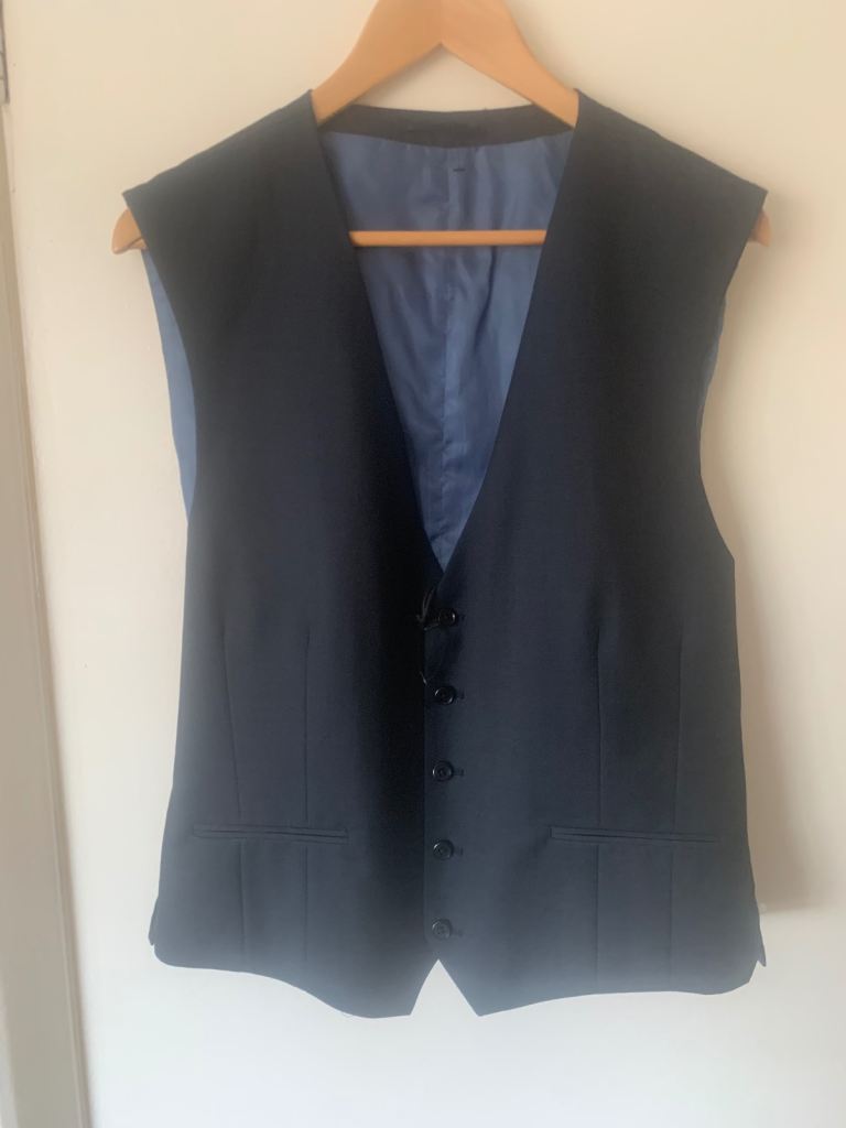 New Navy Blue Men's Waistcoat 
