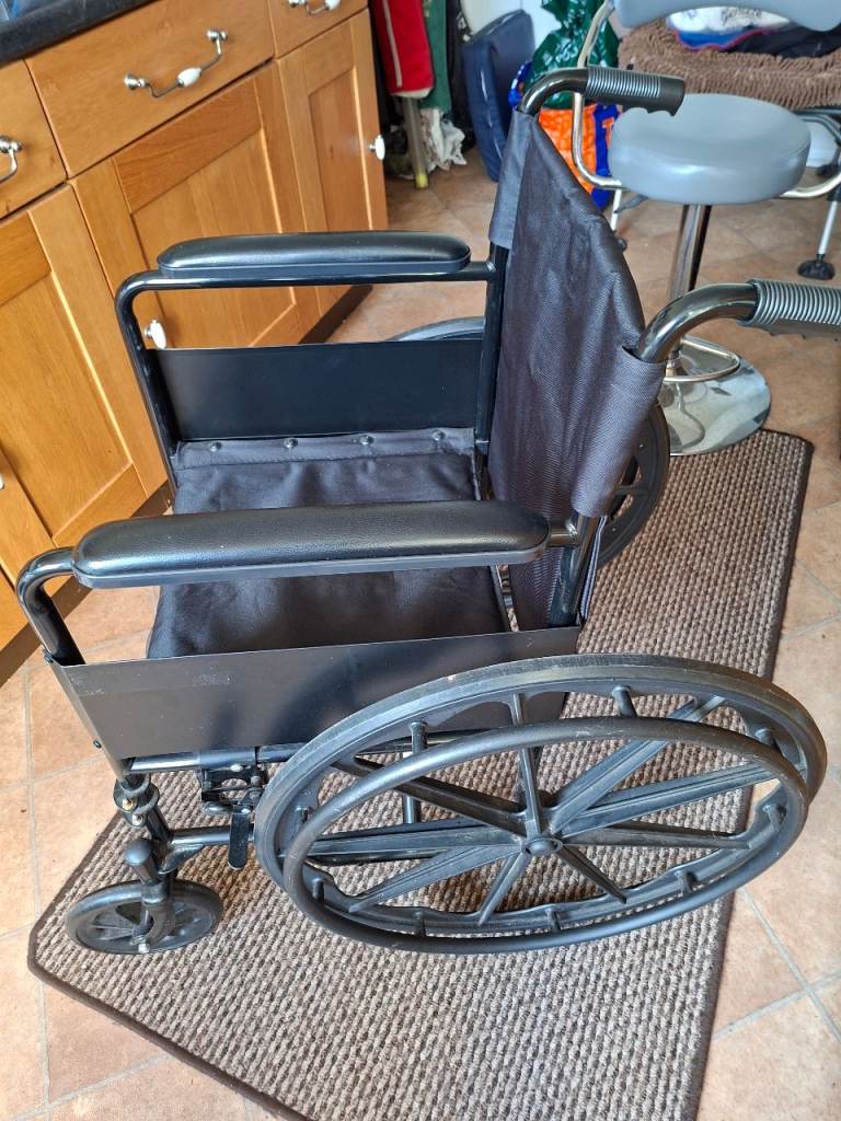 Black Wheelchair - Good Condition, Ready to Use