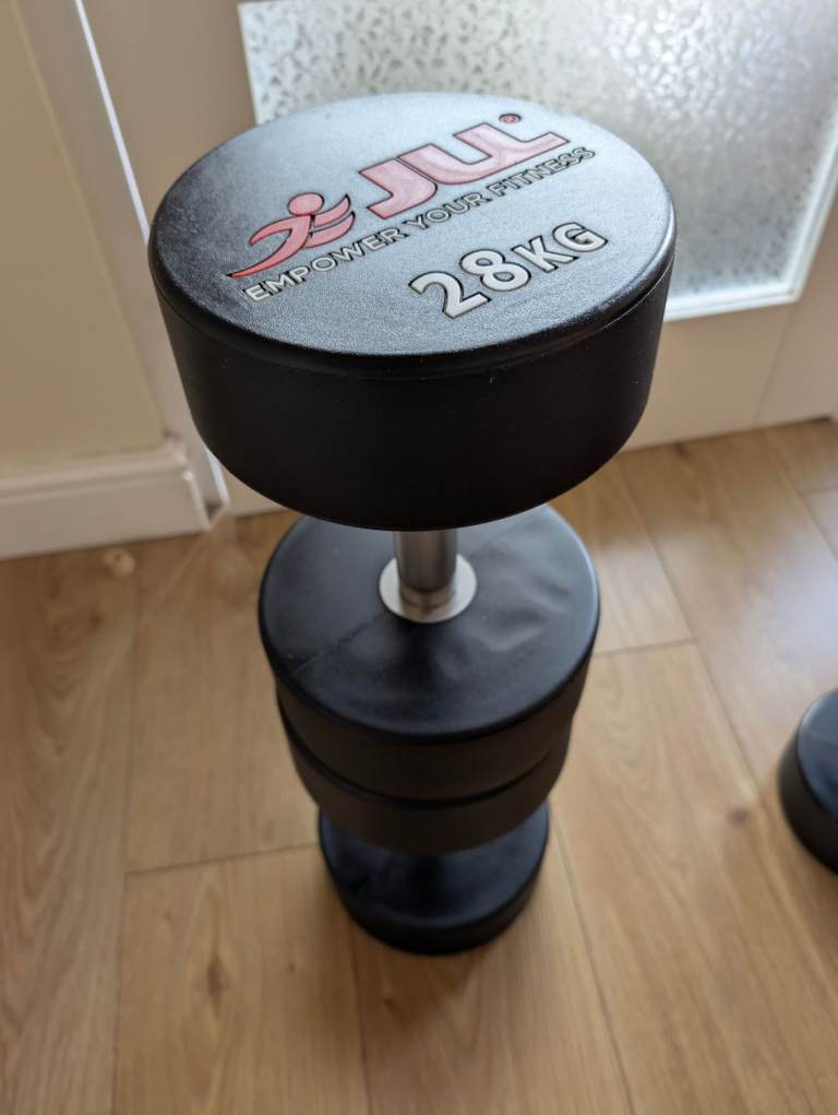 Dumbbells - pair of 20kg and pair of 28kg