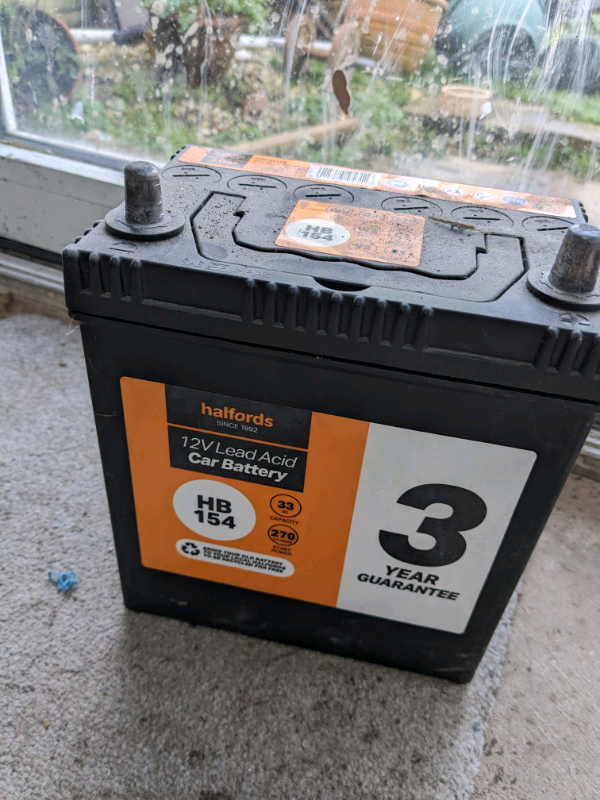 Halfords 12v car battery