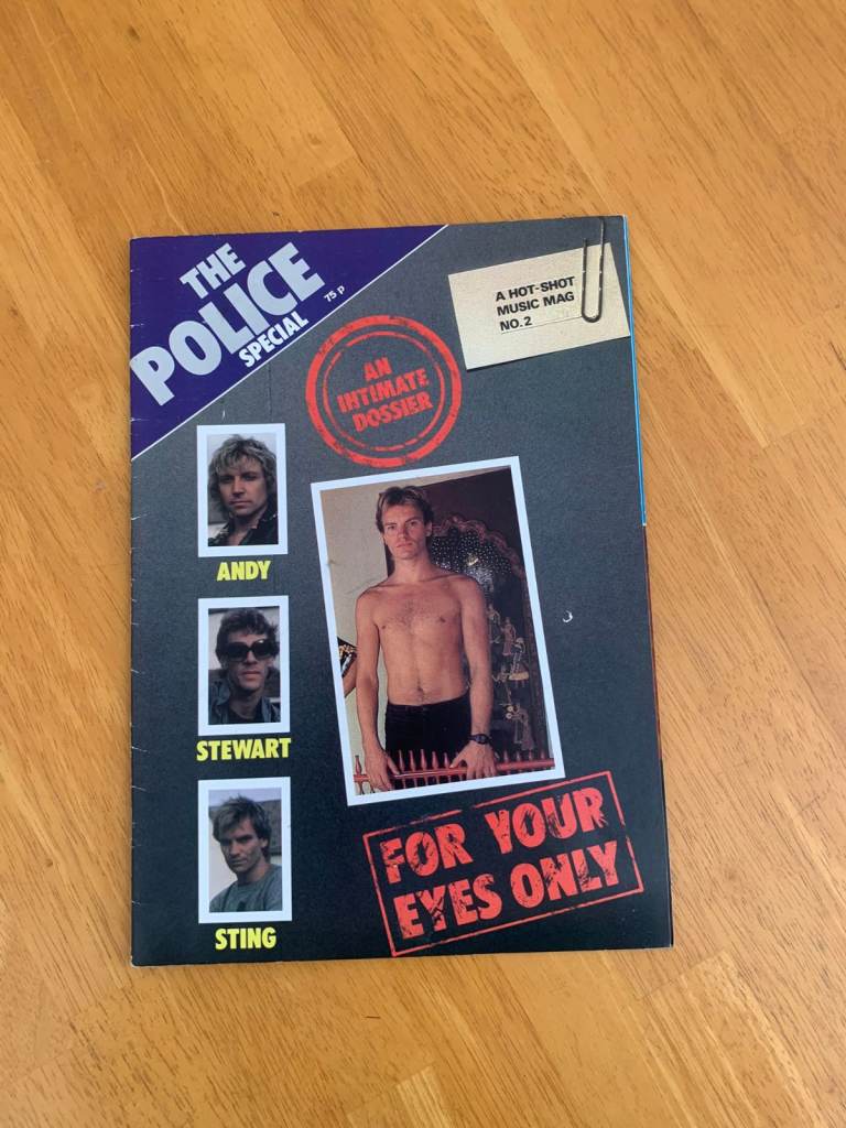 THE POLICE - FOR YOUR EYES ONLY : AN INTIMATE DOSSIER HOT SHOT MUSIC MAG STING