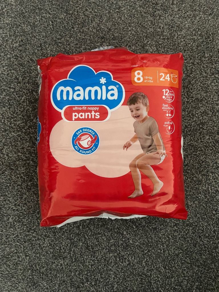 New Size 8 Mamia Pull Up Pants Nappies