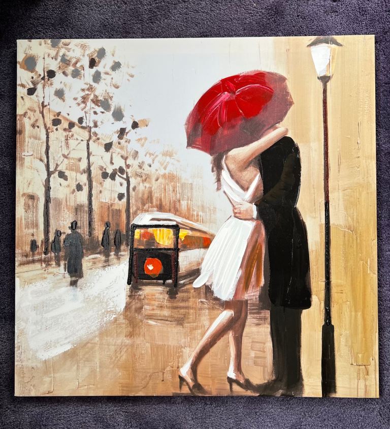 Romantic canvas in excellent condition 