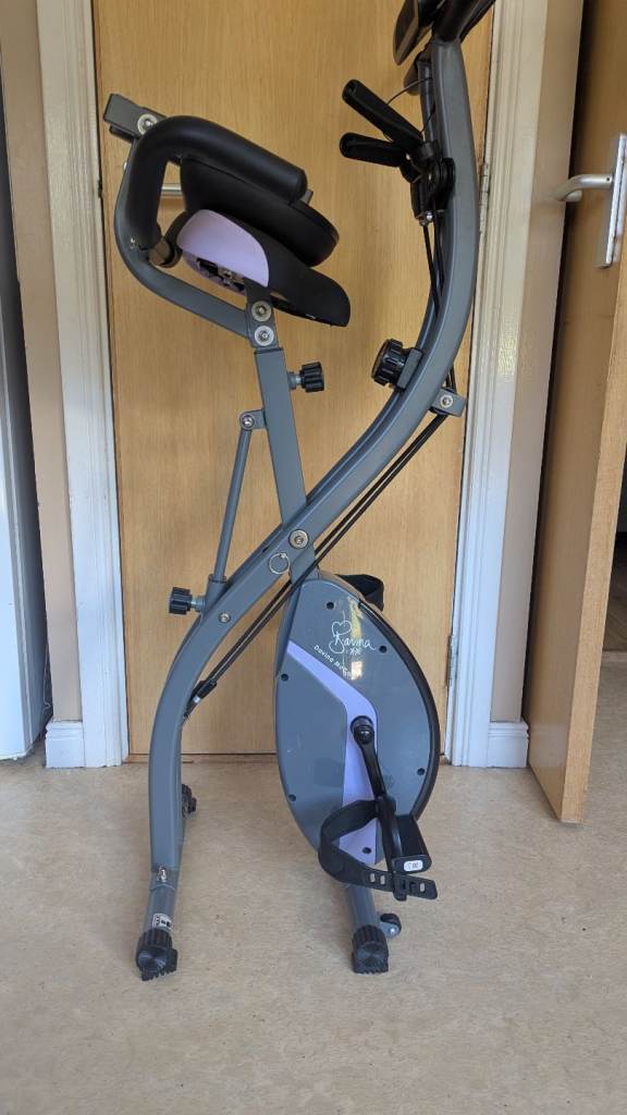 Davina mccall foldable Exercise Bike with Backrest