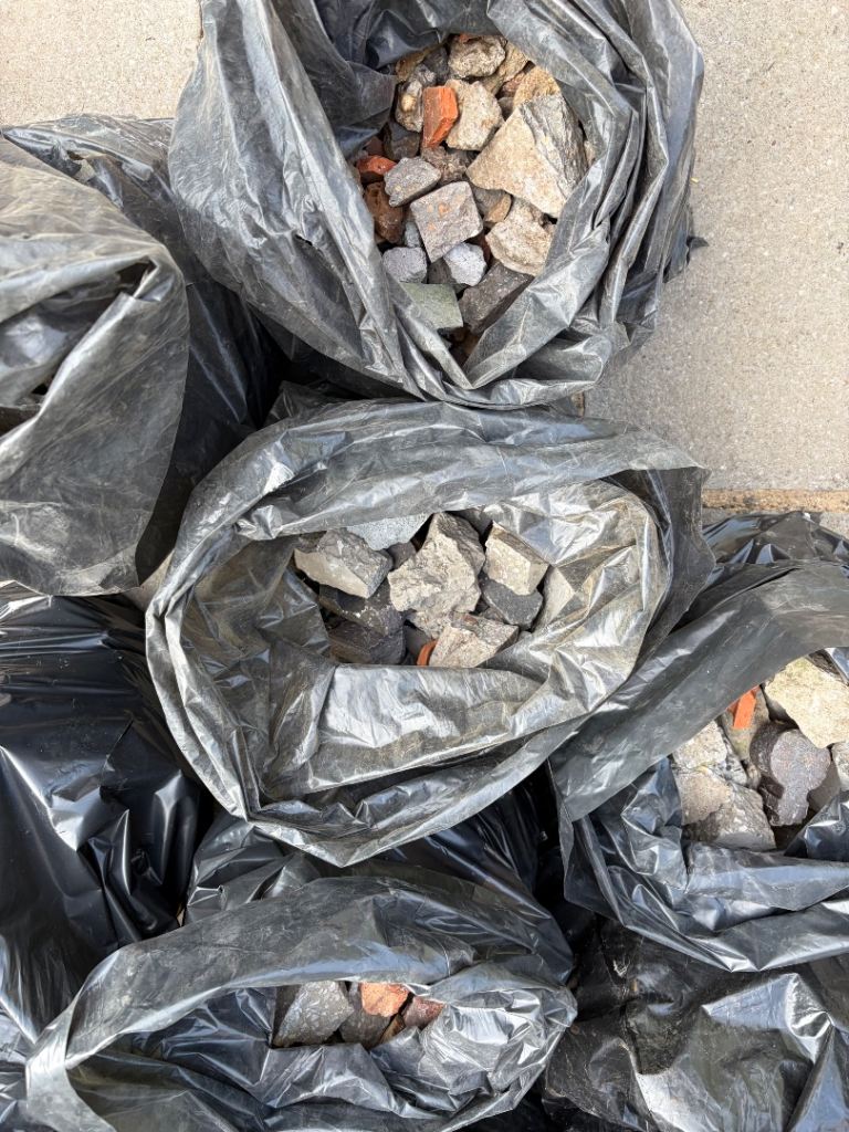 FREE Bags of Mixed Rubble and Broken Bricks/Paving Slabs