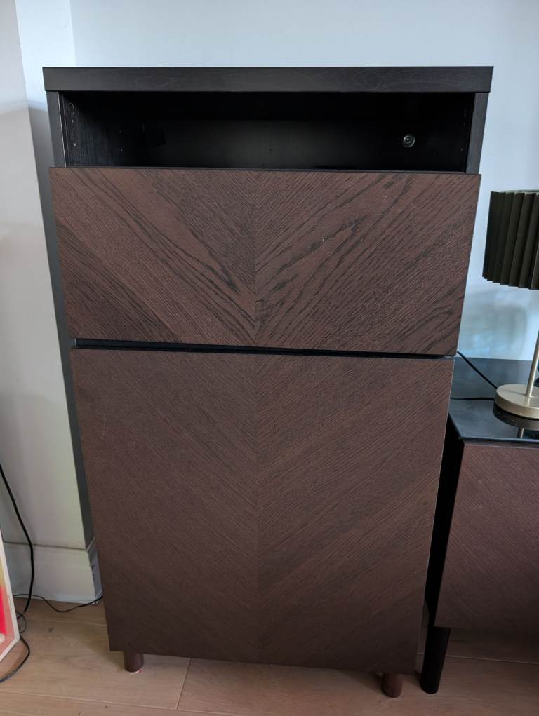 IKEA Besta cabinet with drawer and shelf. 