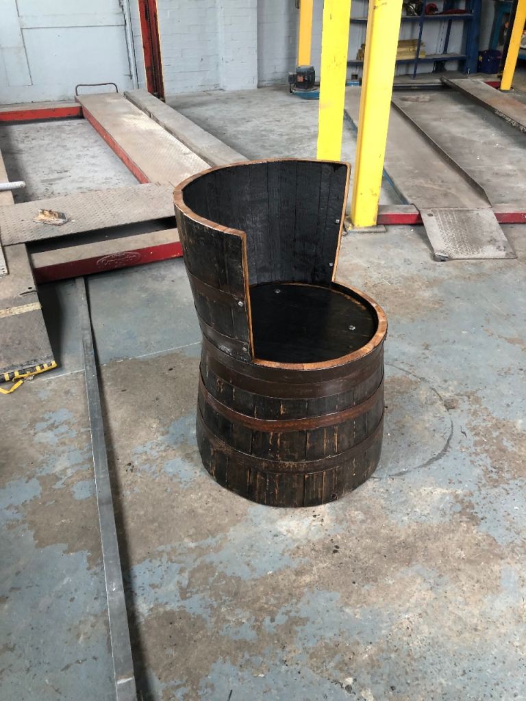 Oak whisky barrels