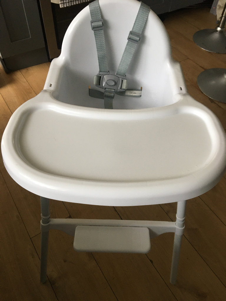 White high/low Highchair 