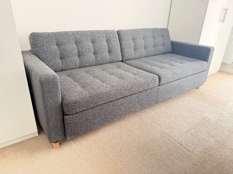 Gray Sofa Bed with Storage