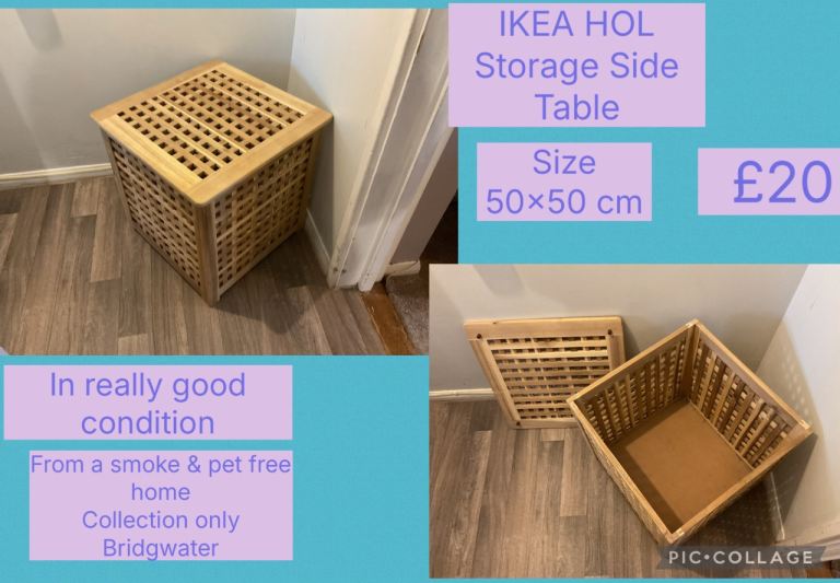 IKEA HOL Storage Side Table