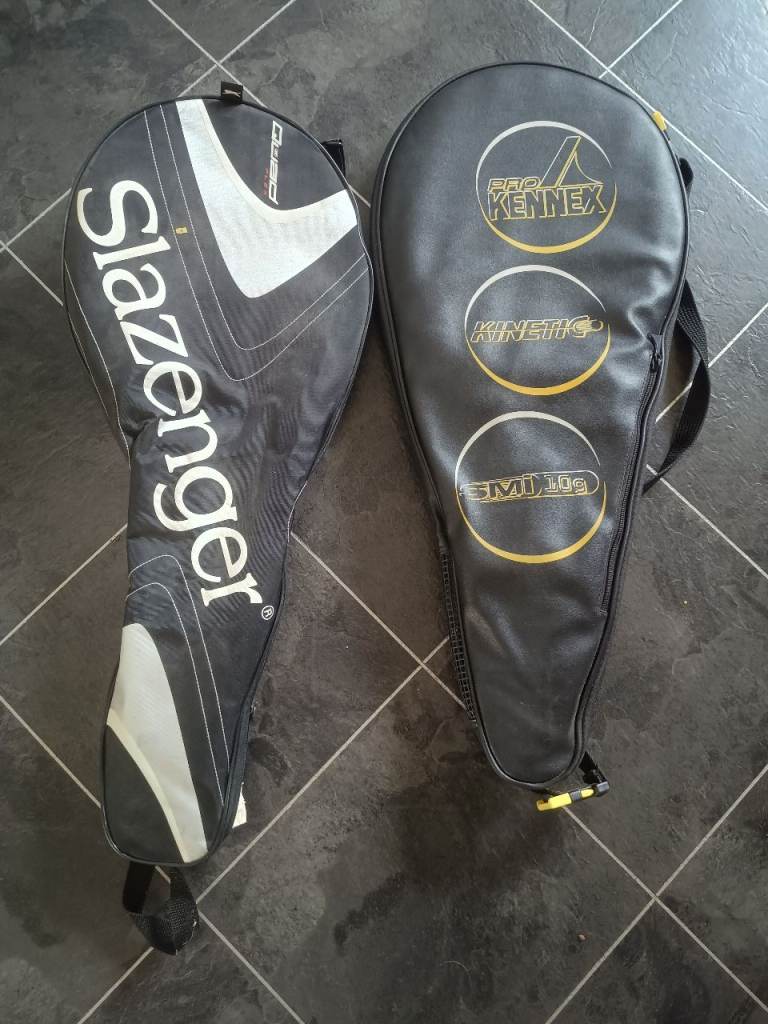 3 Tennis Rackets and 2 Tennis Bags included