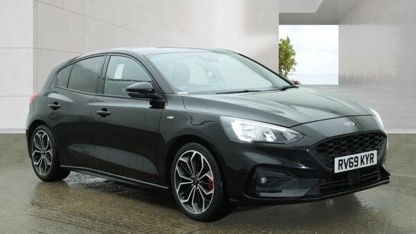 2019 69 FORD FOCUS 1.5T ECOBOOST 182 ST-LINE X HATCHBACK BLACK 1 OWNER HPI CLEAR