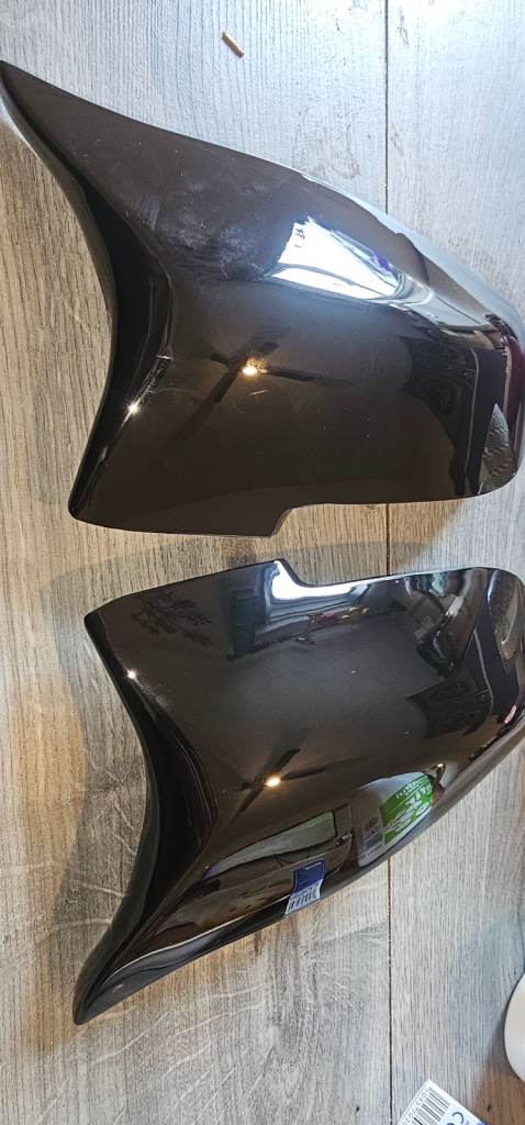 For BMW 5 6 7 Series F10 F11 LCI Wing Side Mirror Cover Cap Gloss Black 14-17 UK