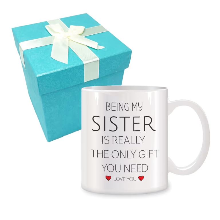 New 'Being My Sister' Mug with Gift Box
