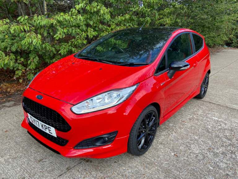 2017 Ford Fiesta 1.0 EcoBoost 140 ST-Line Red 3dr Red 54k Miles FSH Years MOT Warranty HATCHBACK ...