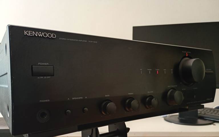 Vintage Kenwood integrated amplifier.