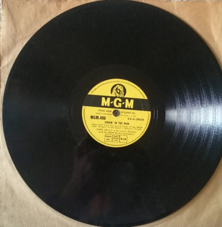 Gene Kelly Rare M.G.M 78 r.m.p Record Singin in The Rain / All I Do Is