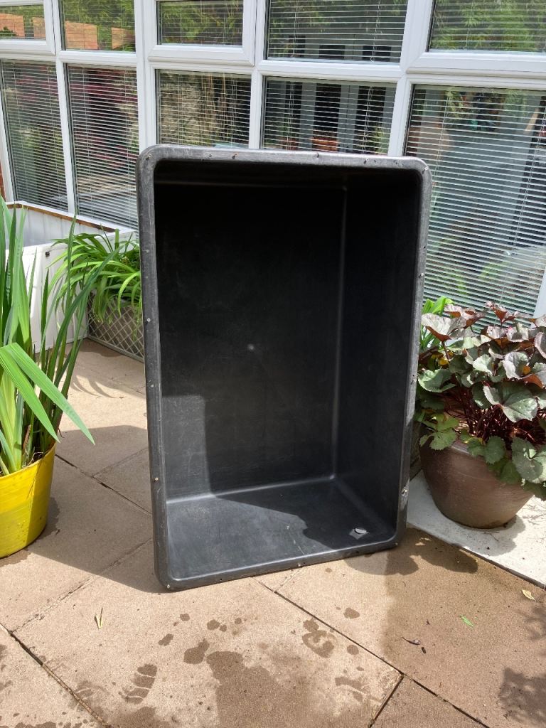 Large Black Plastic Pond or Water Feature Container