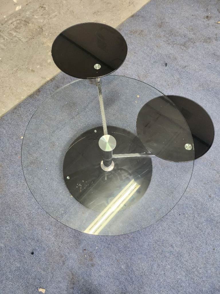 Glass coffee table