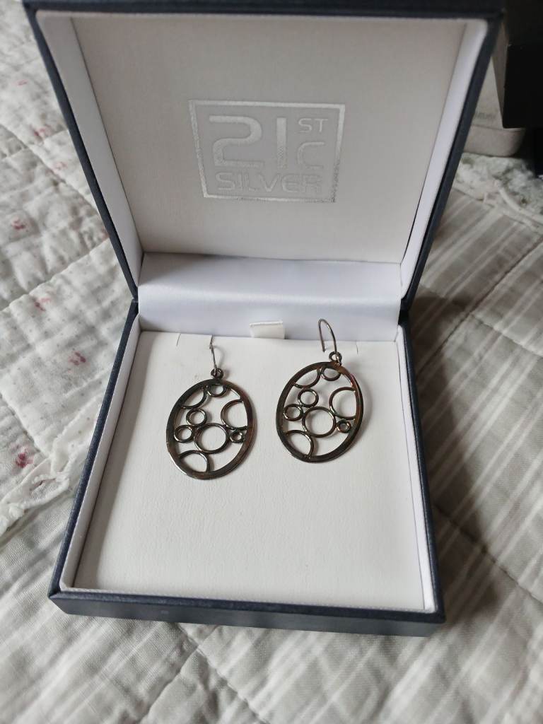 Solid silver earrings 