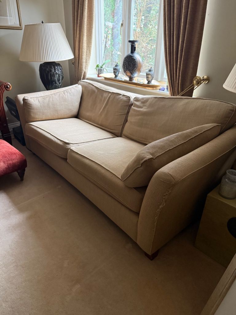 M&S pre loved 3 seater beige sofa FREE